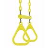 Swingan Trapeze Swing Bar - Vinyl Coated Chain - Fully Assembled - Yellow SWTSC-YL